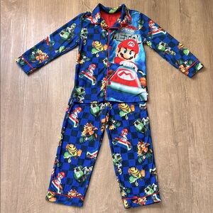Nintendo Mario Kart Boy’s Flame Resistant Pajamas Size 4/5